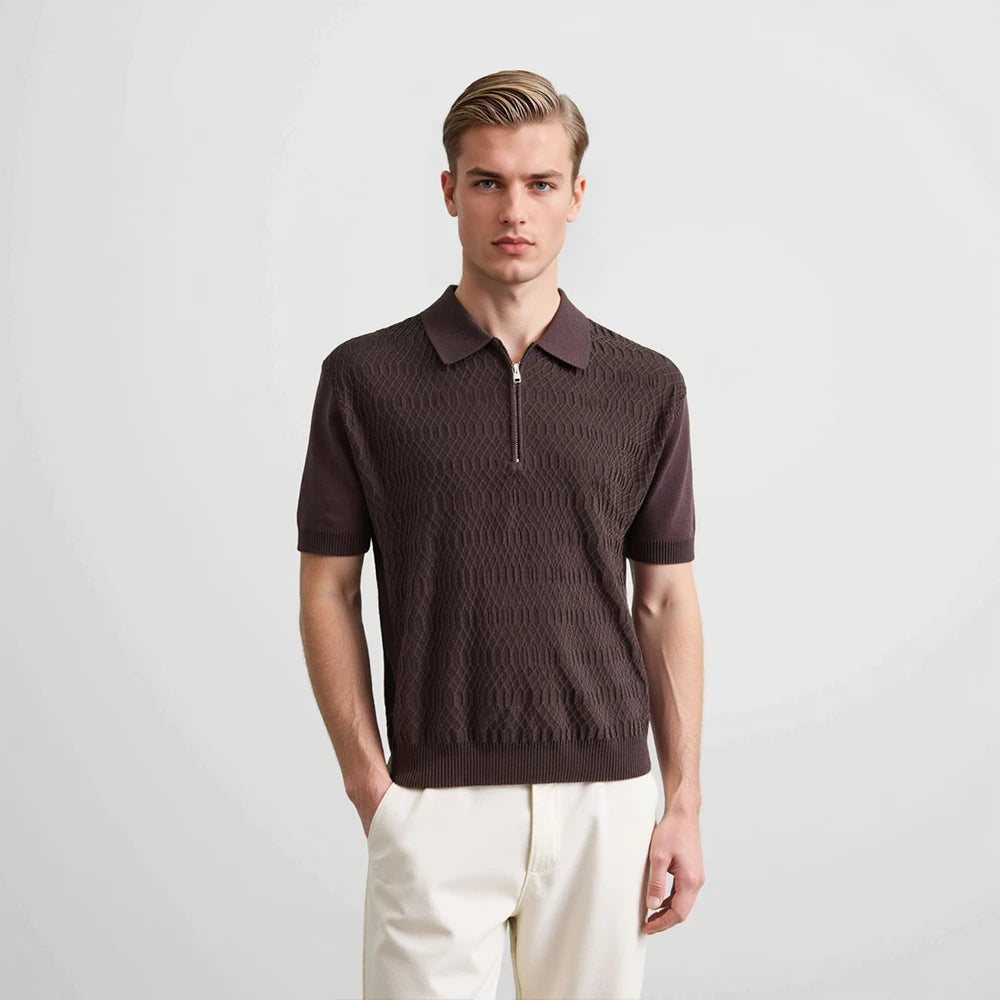 Soft Textured Knit T-Shirt