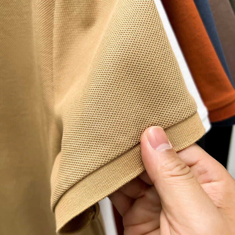 Men's Cotton Polo Tee – Summer 2024 Casual Sportswear