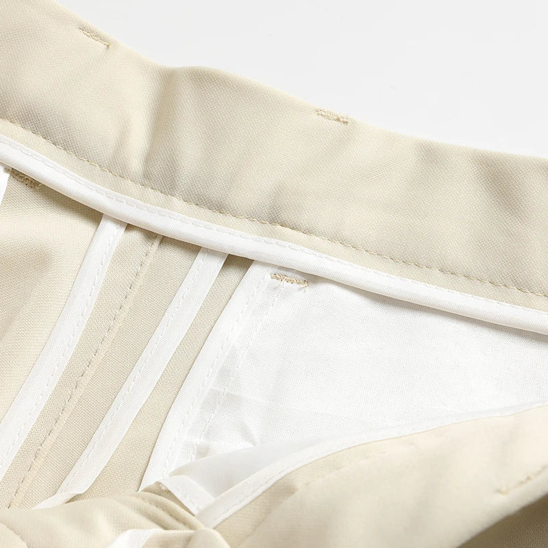 Men’s Thin Straight-Leg Trousers – Cool Touch & Wrinkle-Free