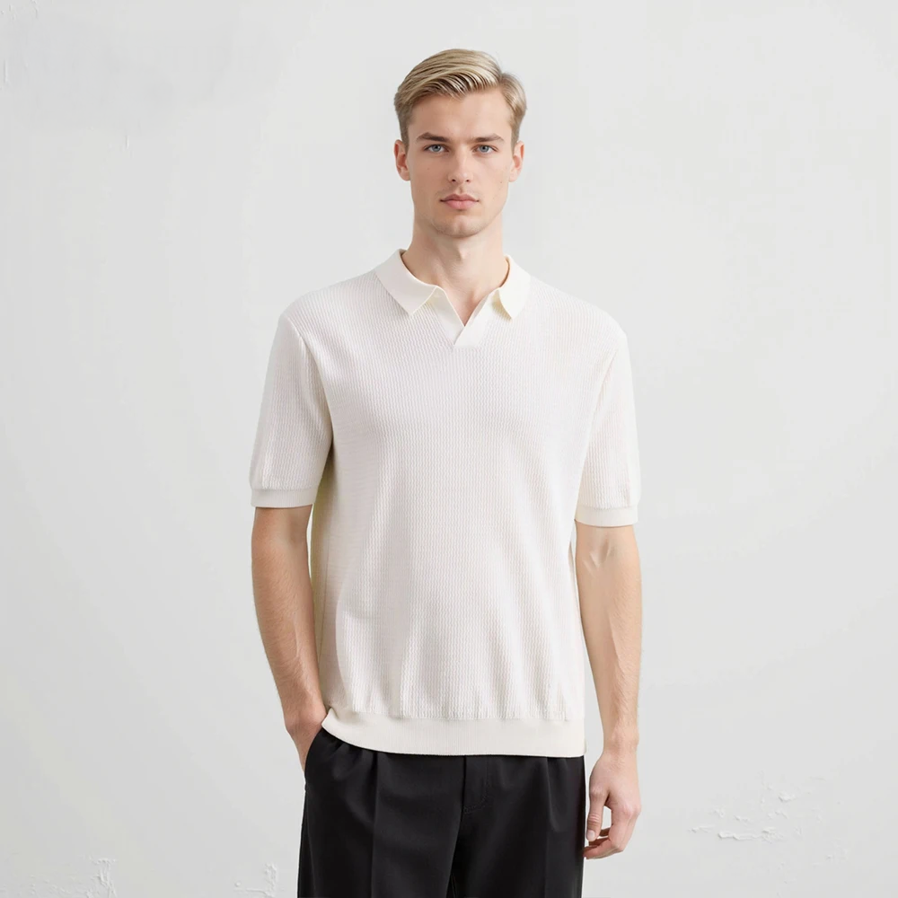 Vintage Wave Knit Polo