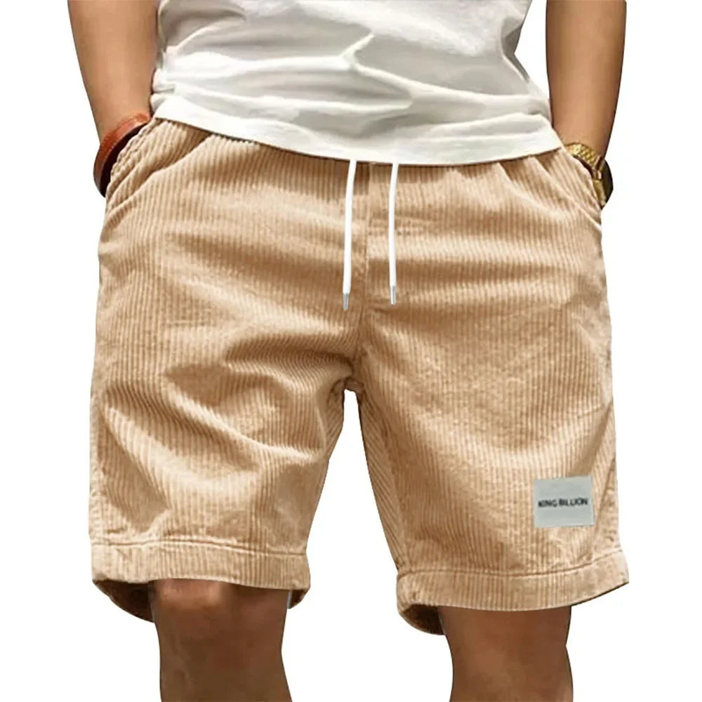 Men’s Casual Corduroy Shorts – Trendy Retro Design
