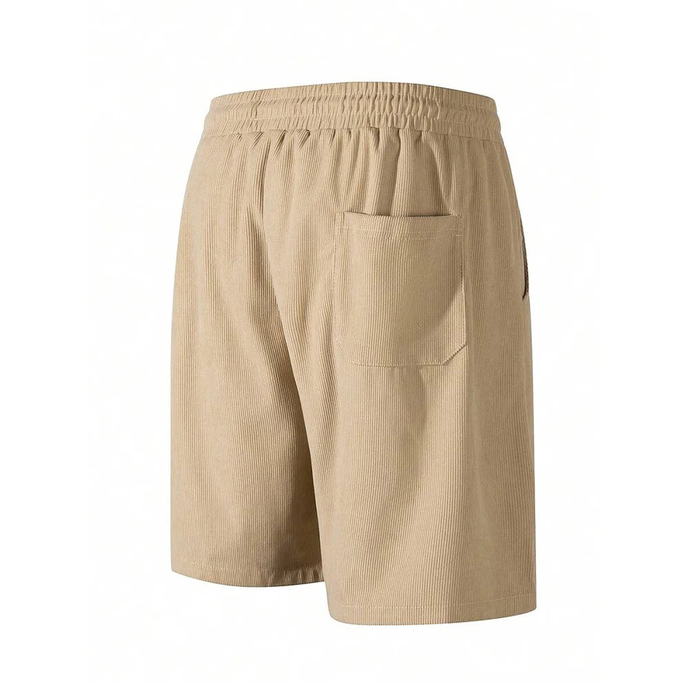 Men’s Corduroy Sweat Shorts – Beach & Sportswear Style