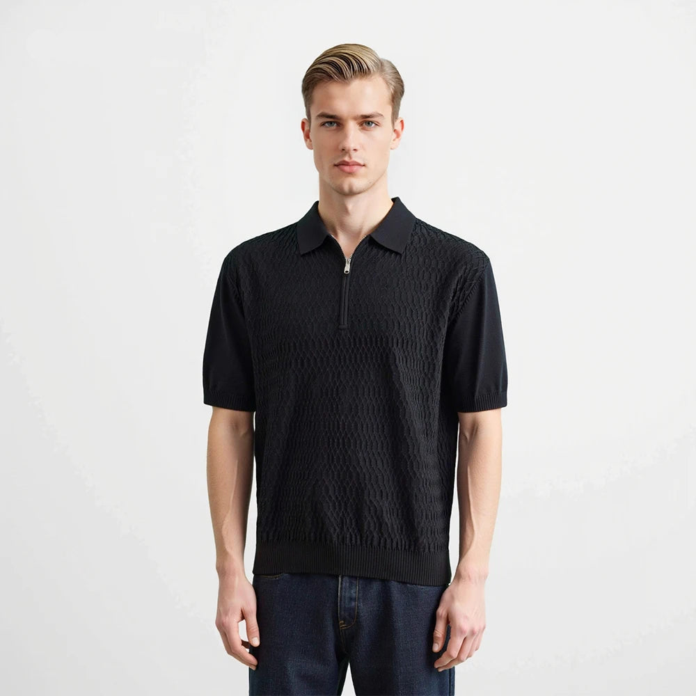 Soft Textured Knit T-Shirt