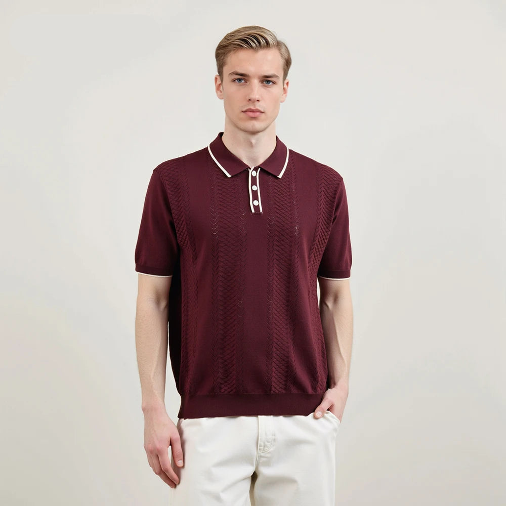 Korean Style Knit Polo