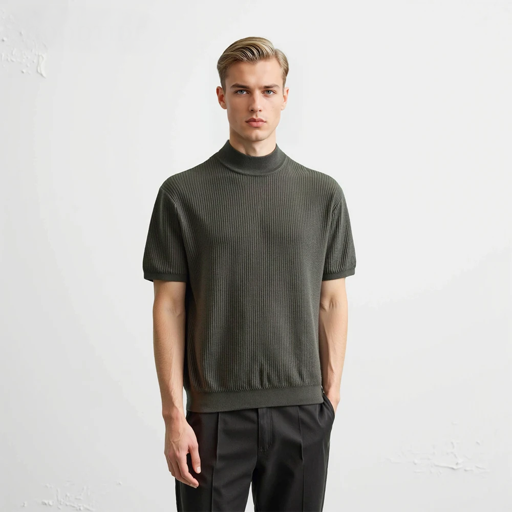 Korean High-Neck Tee