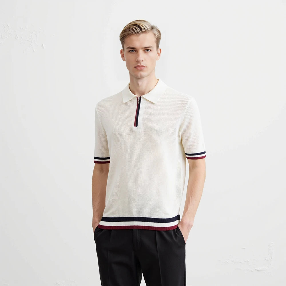 New Style Half Zip Polo