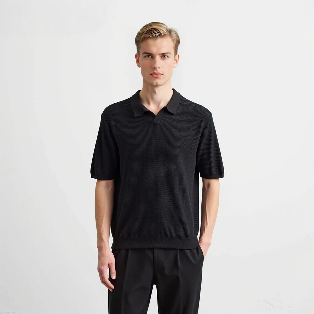 Vintage Wave Knit Polo