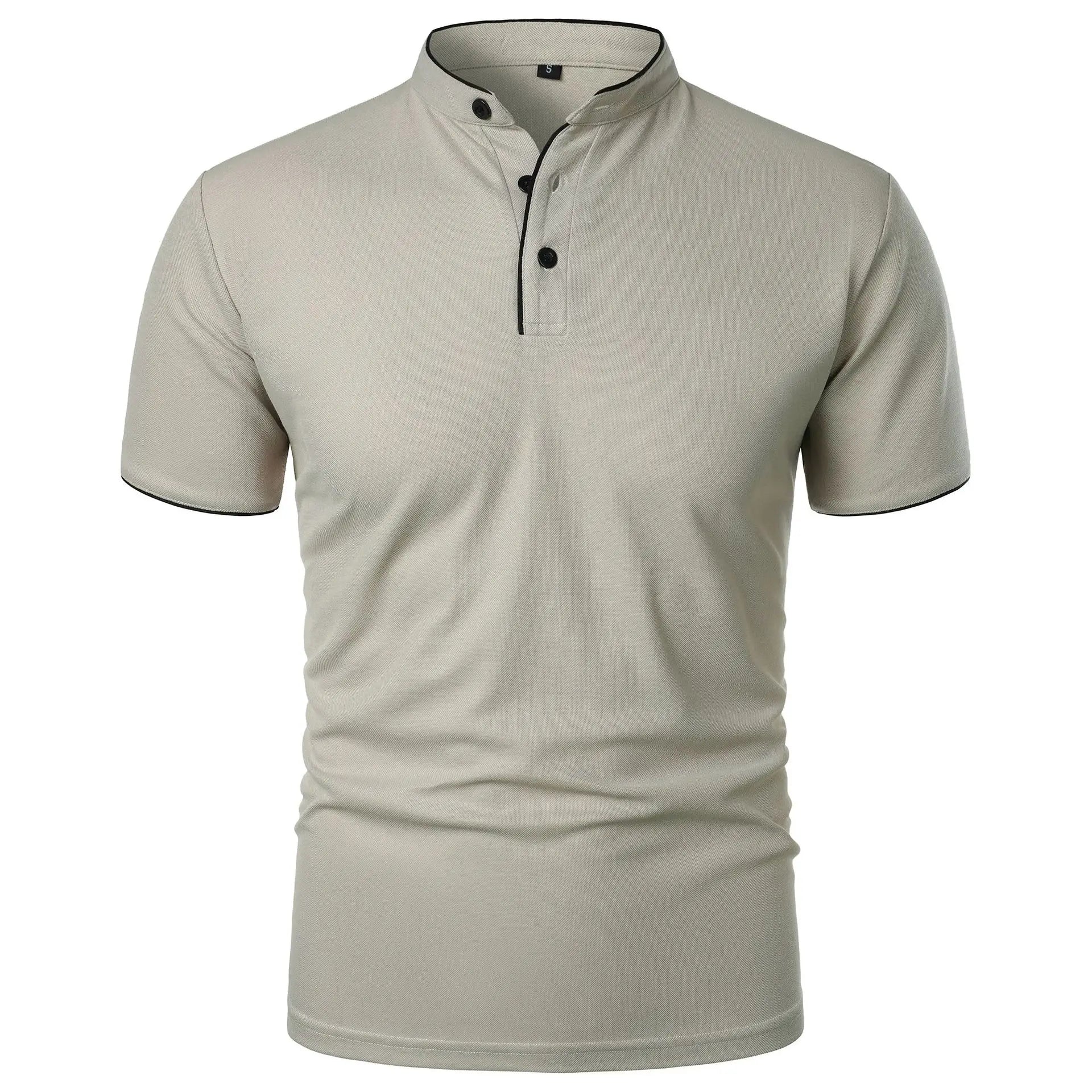 Men’s Casual Polo Shirt – Breathable Summer Short Sleeve Tee