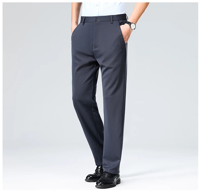 Men's Lightweight Formal Trousers – Business Casual Suit Pants