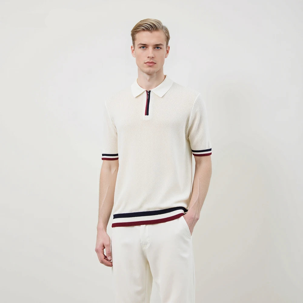 New Style Half Zip Polo