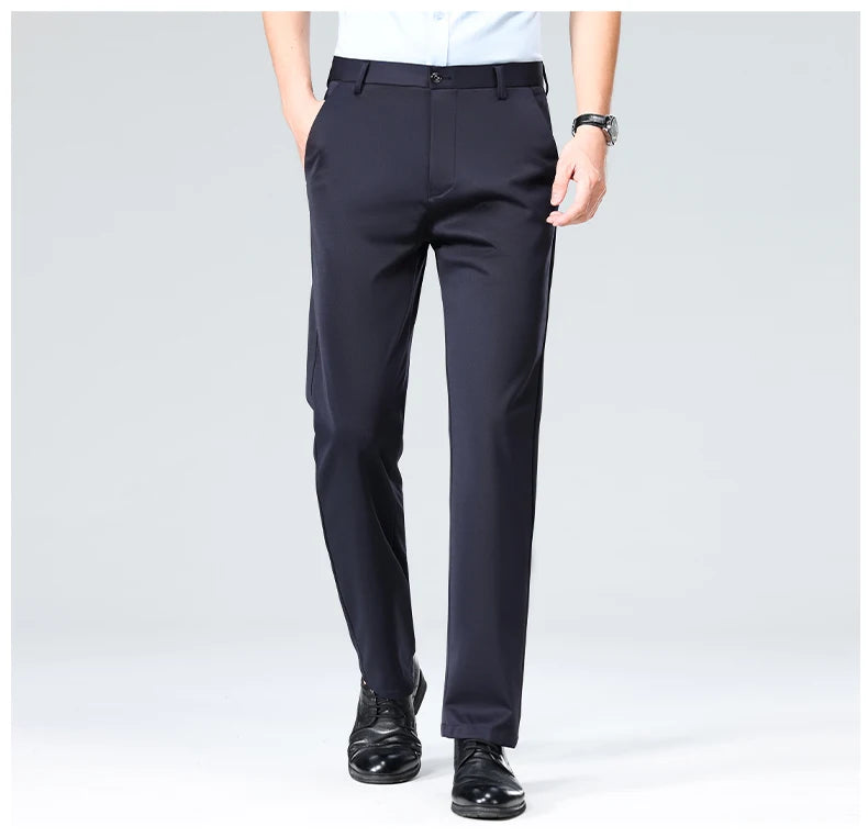 Men's Lightweight Formal Trousers – Business Casual Suit Pants
