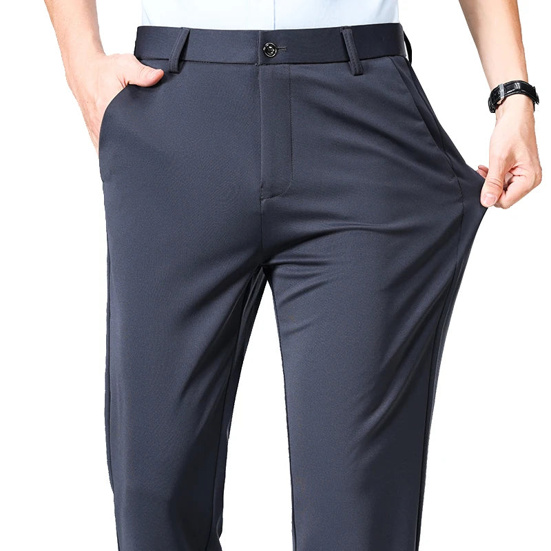 Men's Lightweight Formal Trousers – Business Casual Suit Pants